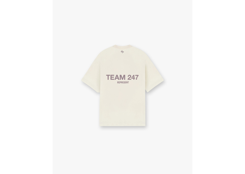 Represent Team 247 Oversized T-Shirt Cream-Represent-pikastore.cz