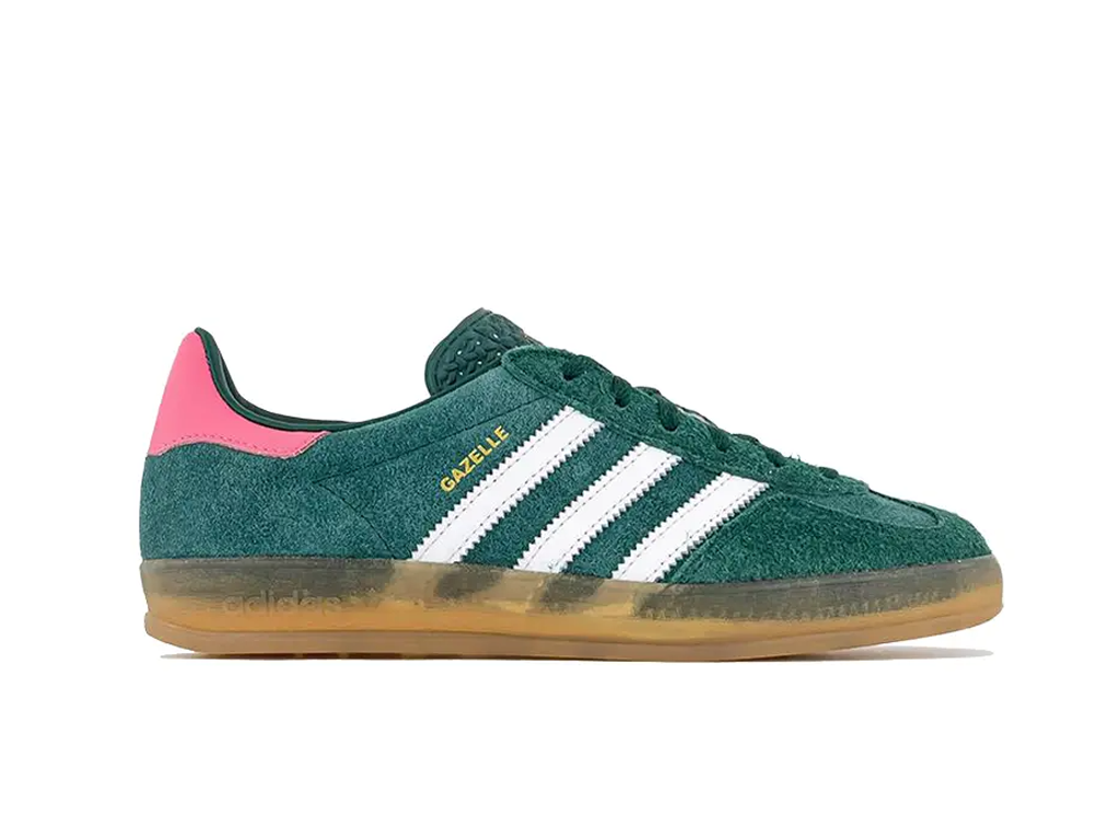 Adidas Gazelle Indoor Collegiate Green Lucid Pink (Women's)