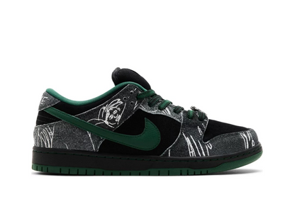 THERE Skateboards x Dunk Low SB Black Gorge Green