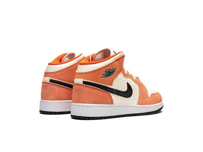 Nike Jordan 1 Mid SE Orange Suede (GS)