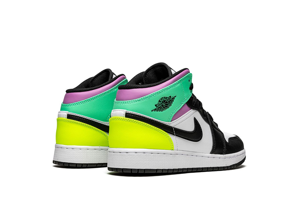 Nike Jordan 1 Mid Pastel Black Toe (GS)