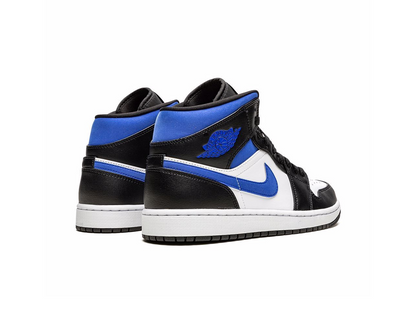 Nike Jordan 1 Mid White Black Racer Blue (GS)