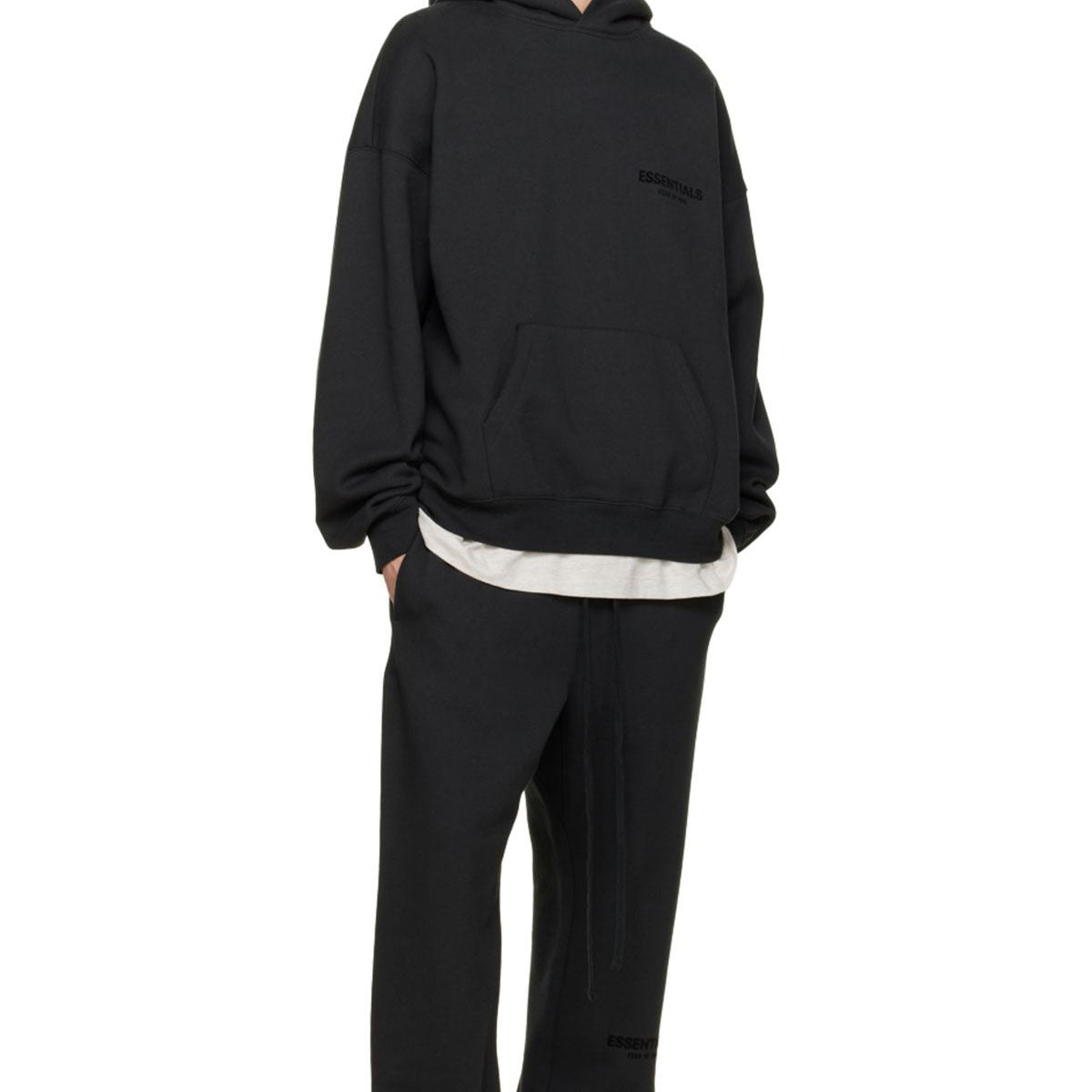 Fear of God Essentials S22 Hoodie Black - PIKASTORE-Fear of God-pikastore.cz