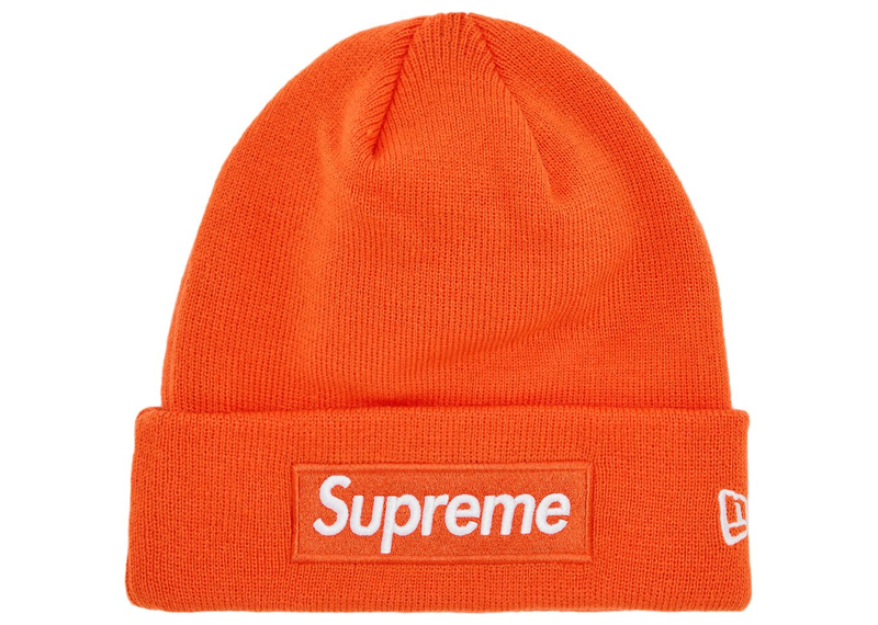Supreme New Era Box Logo Beanie (FW24) Dark Orange-Supreme-pikastore.cz