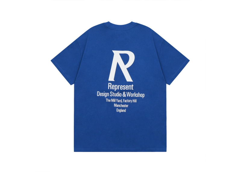 Represent Design Studios Cobalt Blue T-Shirt-Represent-pikastore.cz