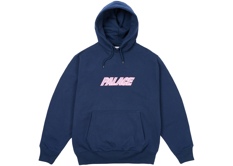 Palace Font Hood Navy-Palace-pikastore.cz