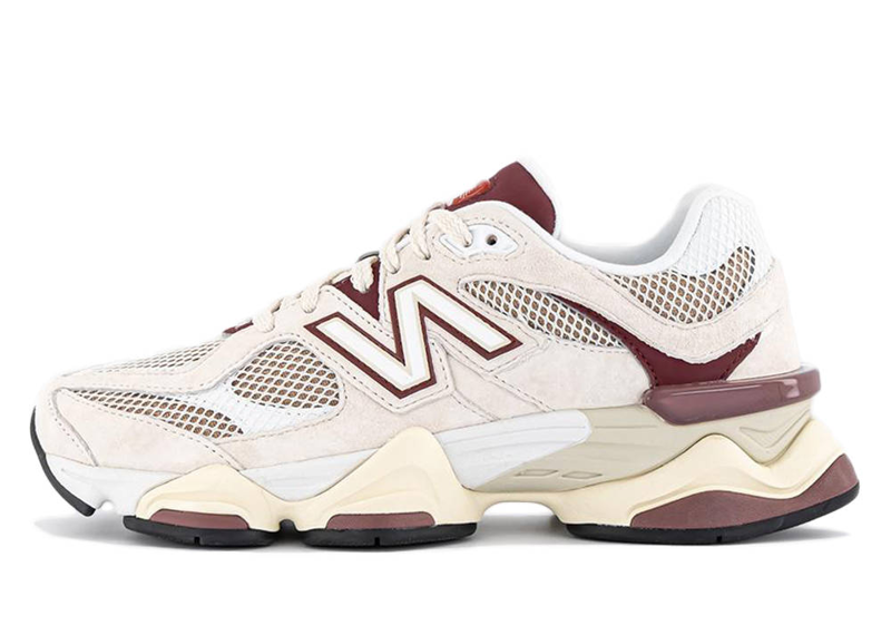 New Balance 9060 Linen Burgundy