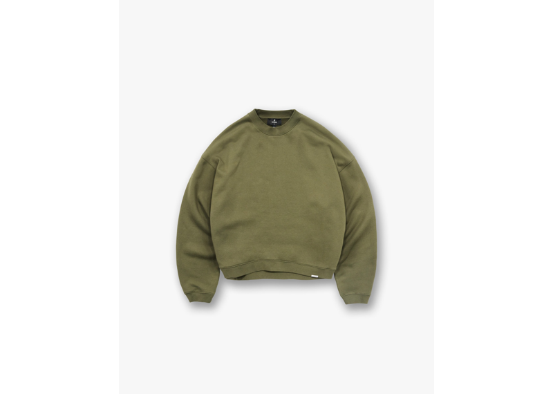 Represent Initial Boxy Sweater Army Green-Represent-pikastore.cz