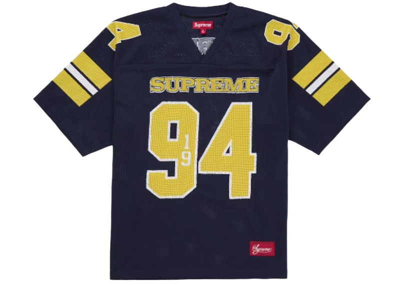 Supreme Sequin Football Jersey Navy-Supreme-pikastore.cz