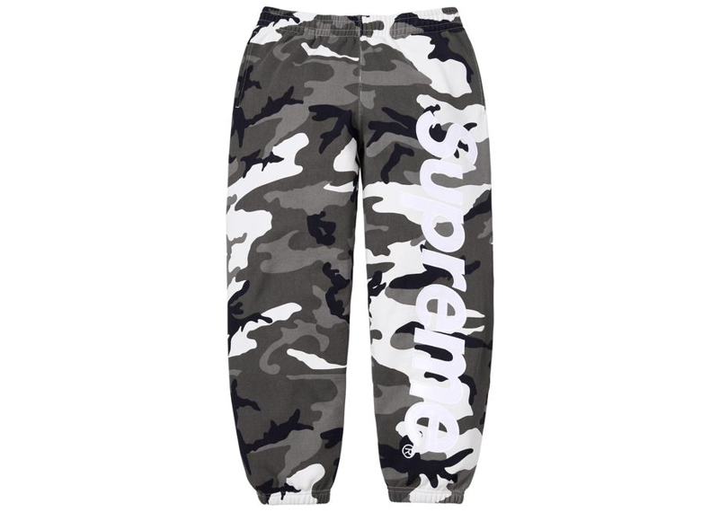 Supreme Satin Applique Sweatpant Snow Camo-Supreme-pikastore.cz