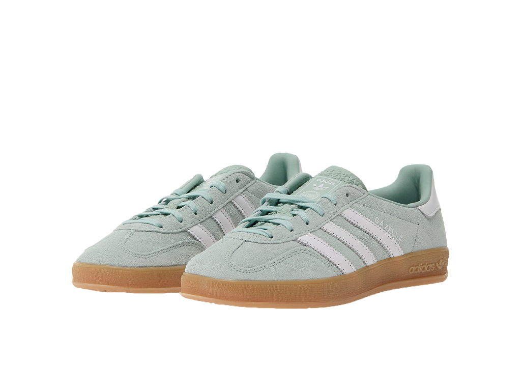 Adidas Gazelle Indoor Ash Green White (Womens)-Adidas-pikastore.cz