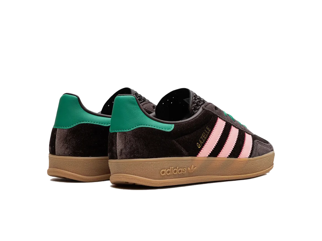 Adidas Gazelle Indoor Dark Brown Glow Pink – tenisice – fotografija 4 od 5