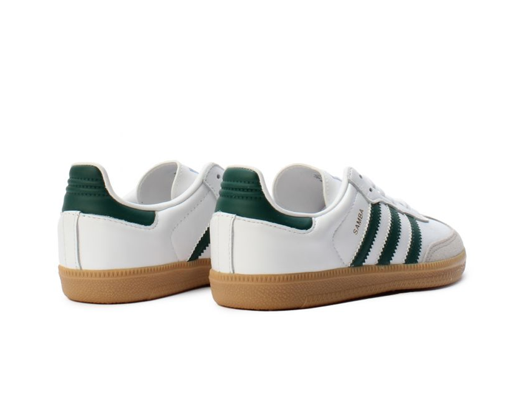 Adidas Samba OG J White Collegiate Green Gum-Adidas-pikastore.cz