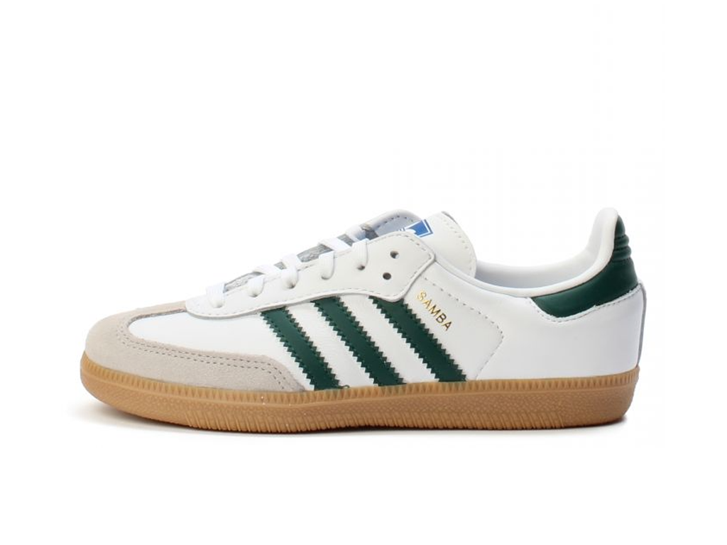 Adidas Samba OG J White Collegiate Green Gum-Adidas-pikastore.cz