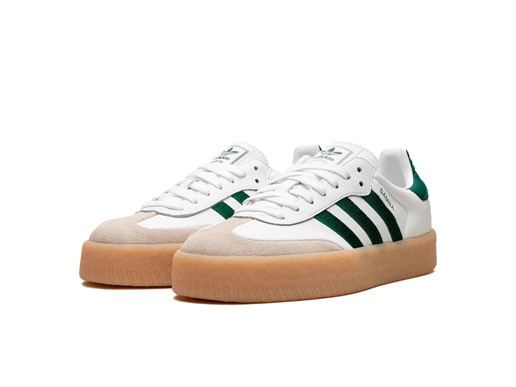 Adidas Sambae White Collegiate Green Gum (Women's)-sneakers-Adidas-pikastore.cz
