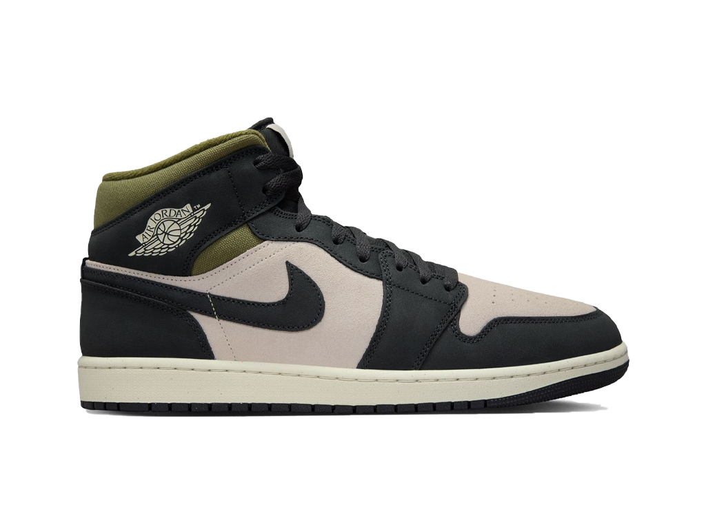 Air Jordan 1 Mid Off Noir Medium Olive – sneakers – foto 3 af 5