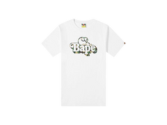 BAPE ABC Camo Milo on Tee White Green