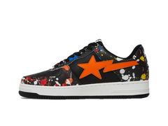 BAPE Bapesta Low Paint Splatter - Black
