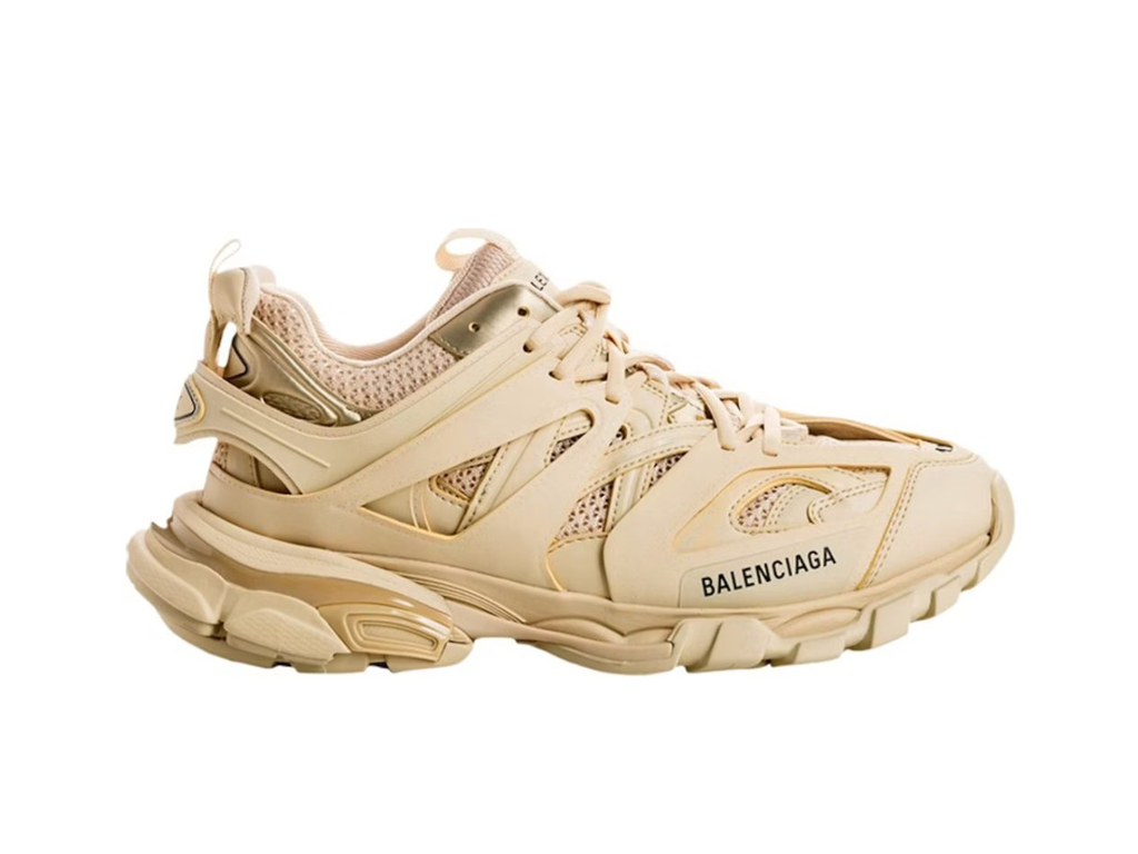 Balenciaga Track Beige Metallic Gold