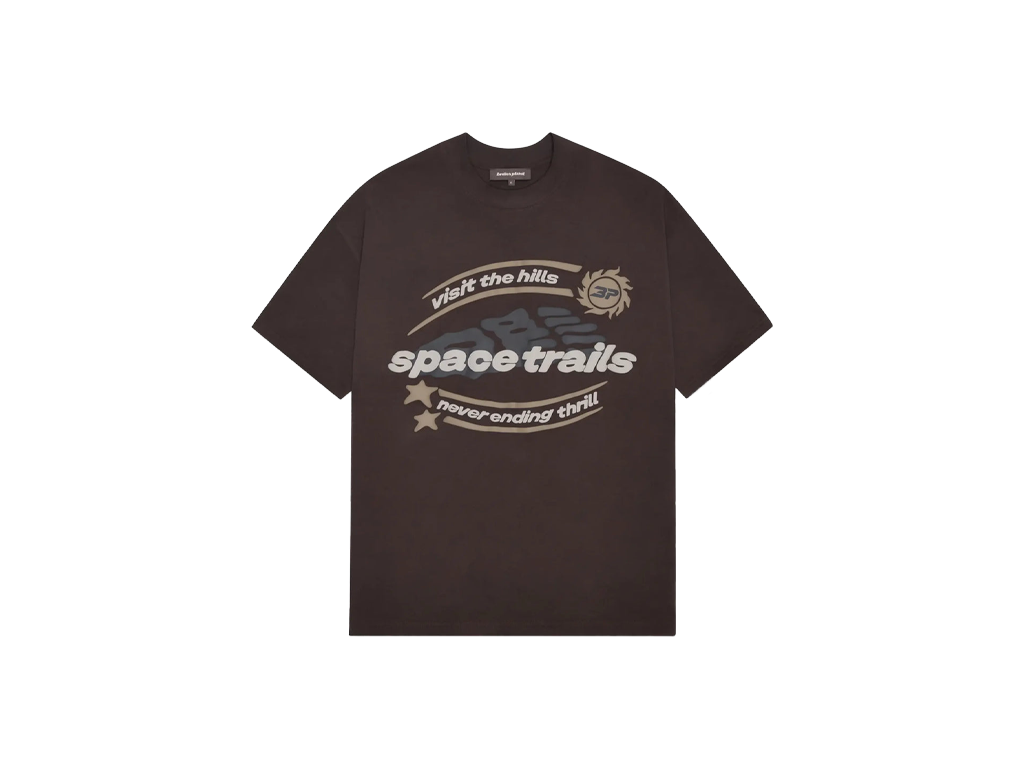 Broken Planet Space Trails T-shirt Mocha Brown-Broken Planet-pikastore.cz