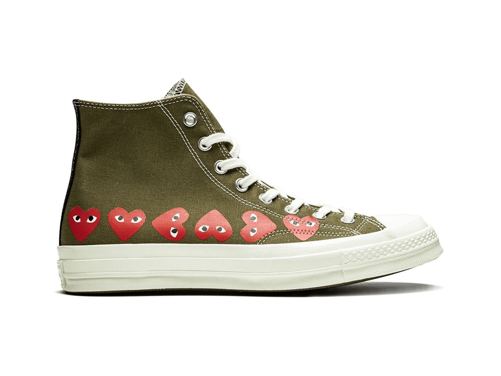 Comme des Garcons Play x Converse Chuck 70 Hi Top Multi Heart-Converse-pikastore.cz