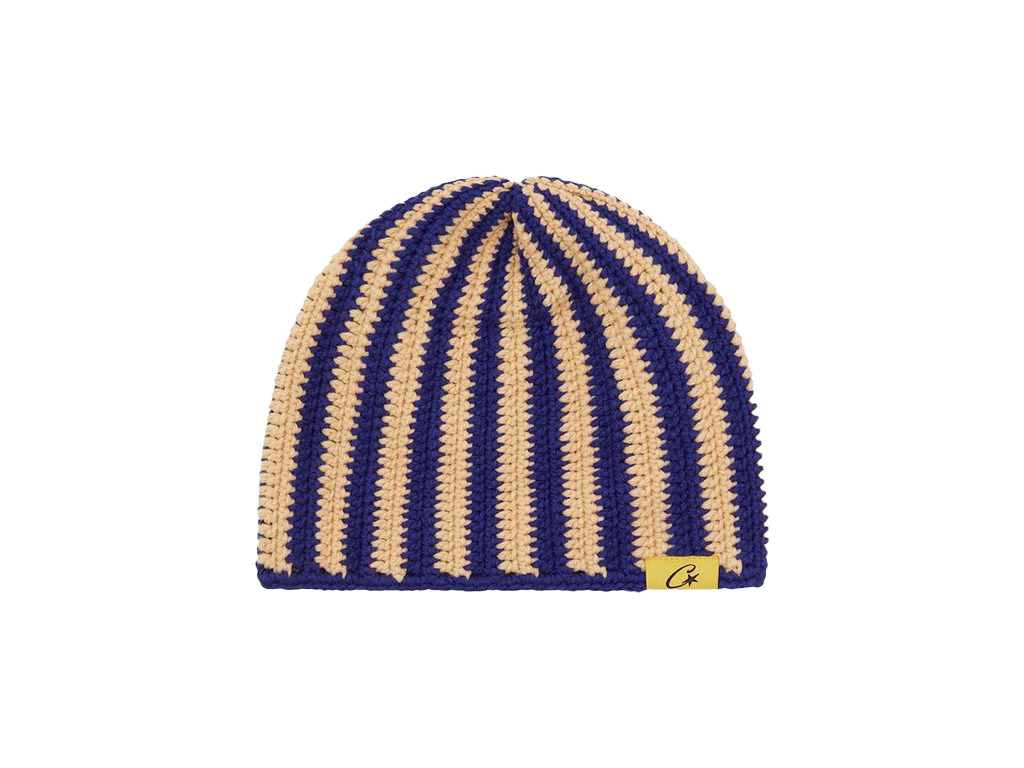 Corteiz Big Crochet Beanie Blue-Corteiz-pikastore.cz