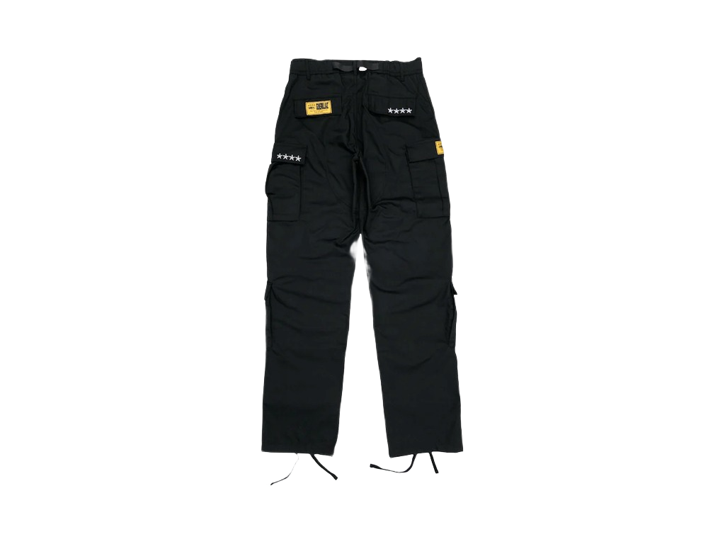 Corteiz 5 Starz Special Edition Black Guerillaz Cargo Pant Black-Corteiz-pikastore.cz