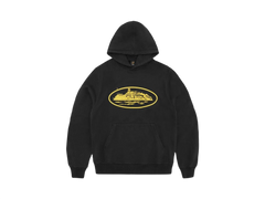 Corteiz Alcatraz Hoodie V2 Black/Yellow