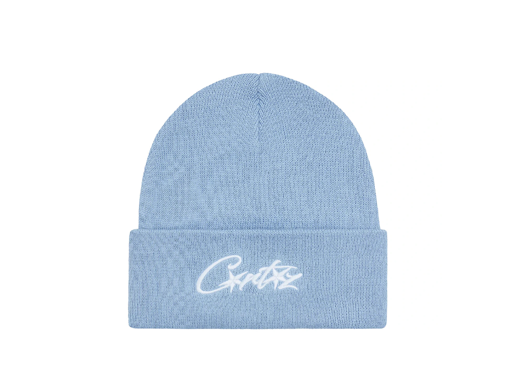 Corteiz Allstarz Folded Beanie Baby Blue-Corteiz-pikastore.cz