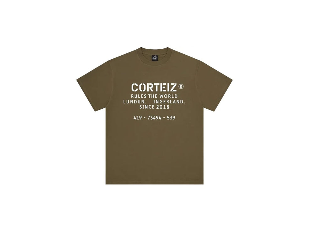 Corteiz OG Stencil Tee Khaki-Corteiz-pikastore.cz