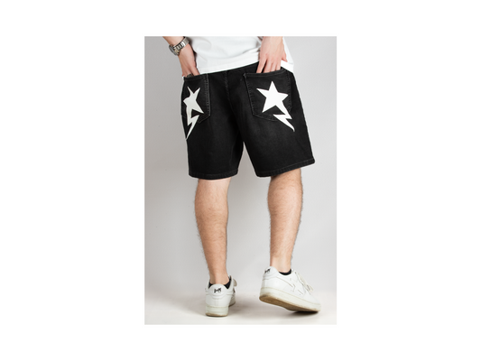 Custom Black Star Shorts