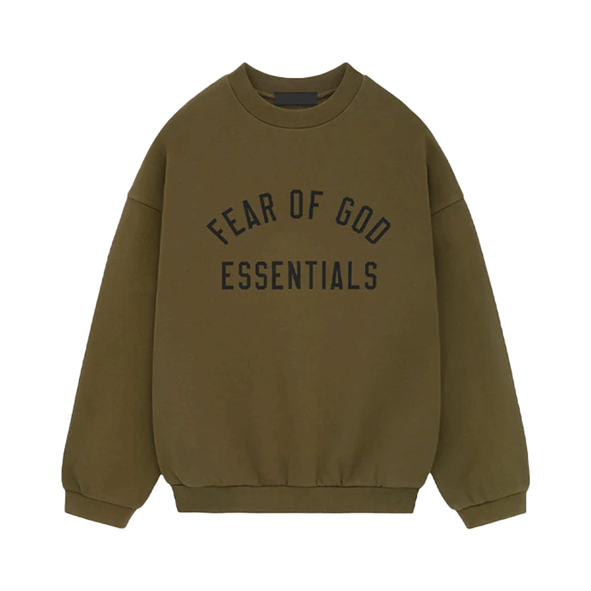 Fear of God Essentials Fleece S24 Crewneck Olive-Fear of God-pikastore.cz