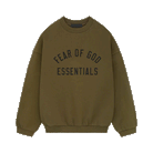 Fear of God Essentials Fleece S24 Crewneck Olive-Fear of God-pikastore.cz