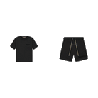 Fear of God Essentials S23 Shorts + S22 T-Shirt Black - SET-Bundle-Fear of God-pikastore.cz