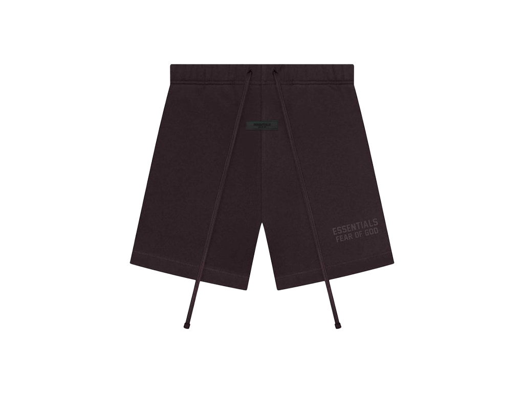 Fear of God Essentials Sweatshort Plum – kraťasy, černá