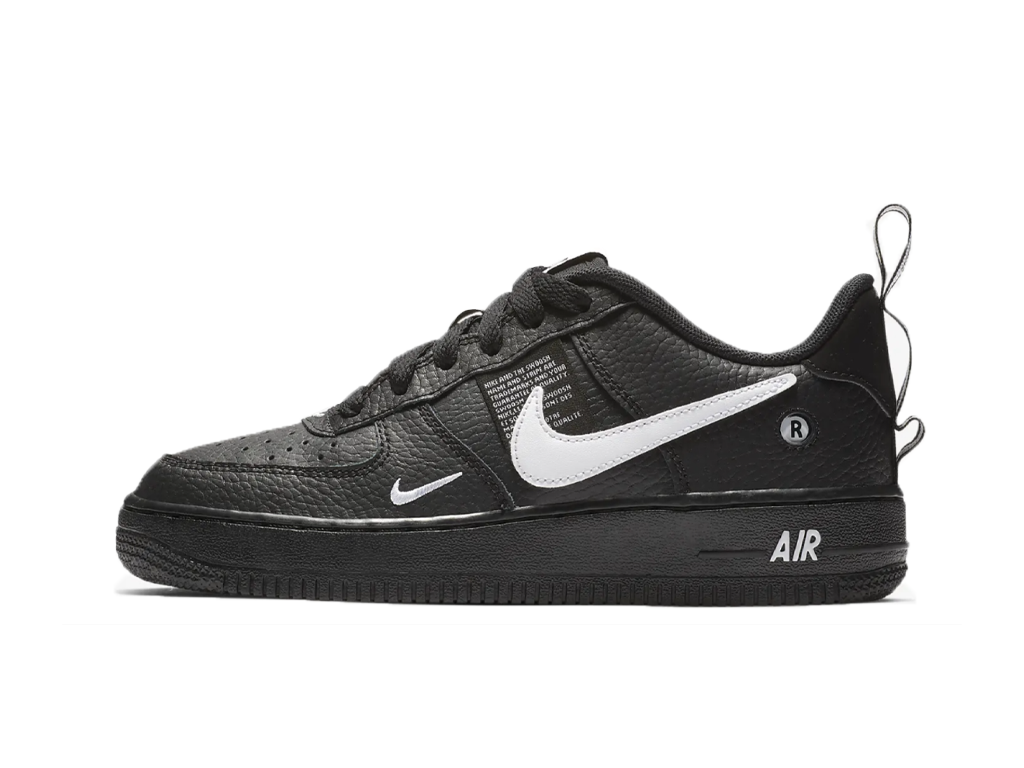 Nike Air Force 1 Lv8 Utility GS Overbranding Black