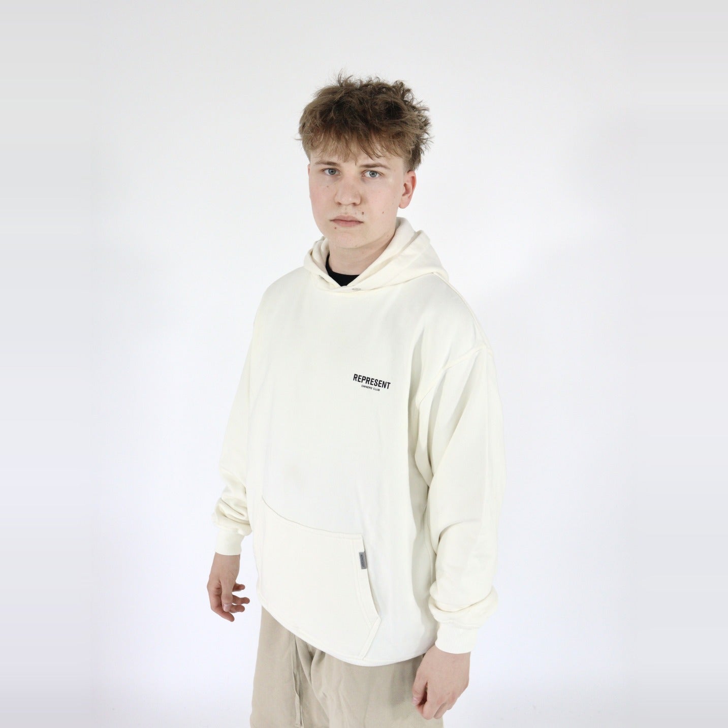 Represent Owners Club Hoodie Flat White-Clothing-Represent-pikastore.cz