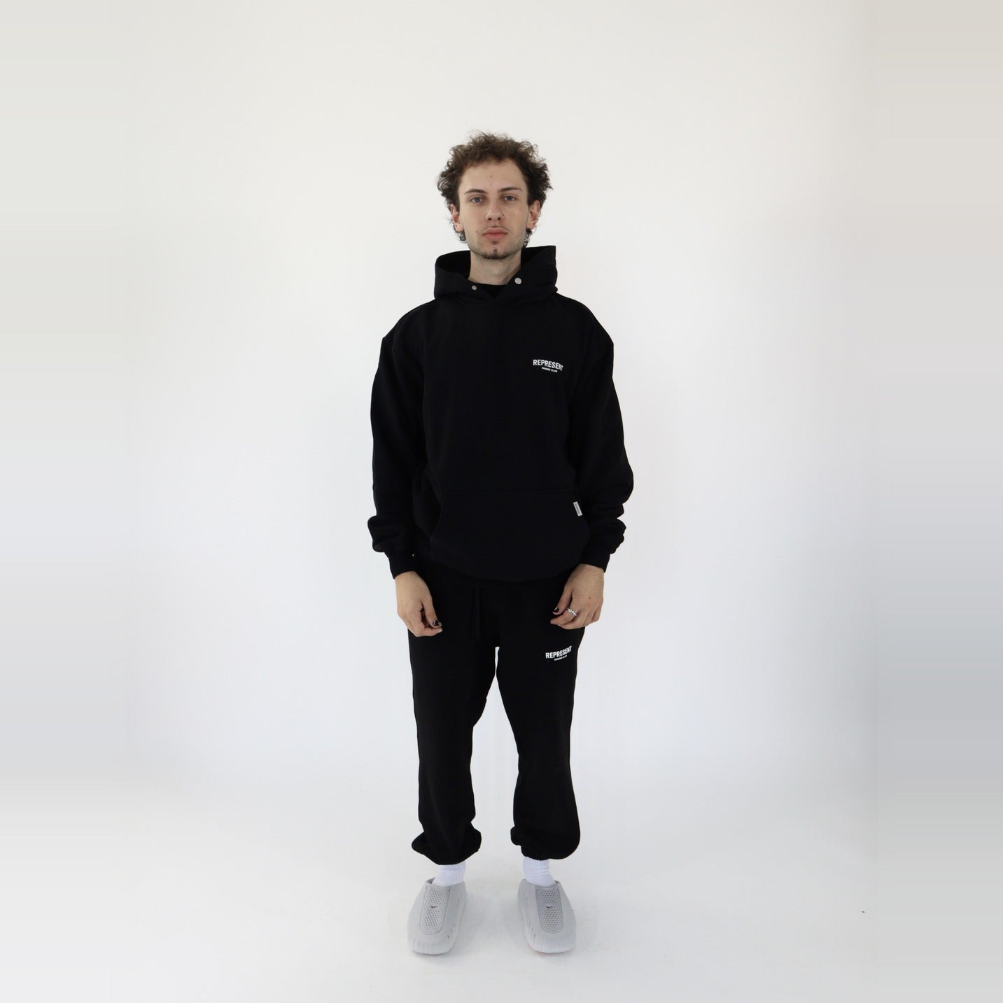 Represent Owners Club Hoodie + Sweatpants Black - SET-Bundle-Represent-pikastore.cz
