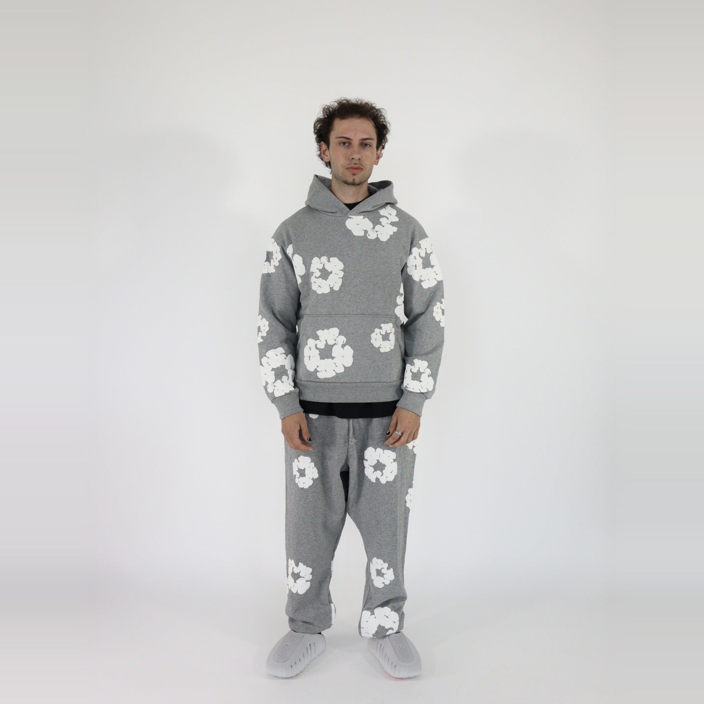 Denim Tears Cotton Wreath Sweatshirt + Sweatpants Grey - SET-Bundle-Denim Tears-pikastore.cz