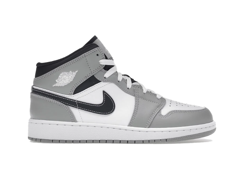 Air Jordan Jordan 1 Mid Light Smoke Grey (GS) – sneakers – foto 3 af 5