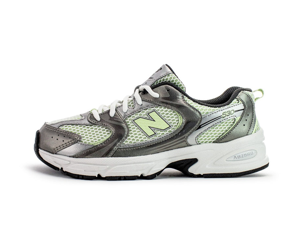 New Balance 530 Dark Silver Metallic Melon Water (GS)-New Balance-pikastore.cz