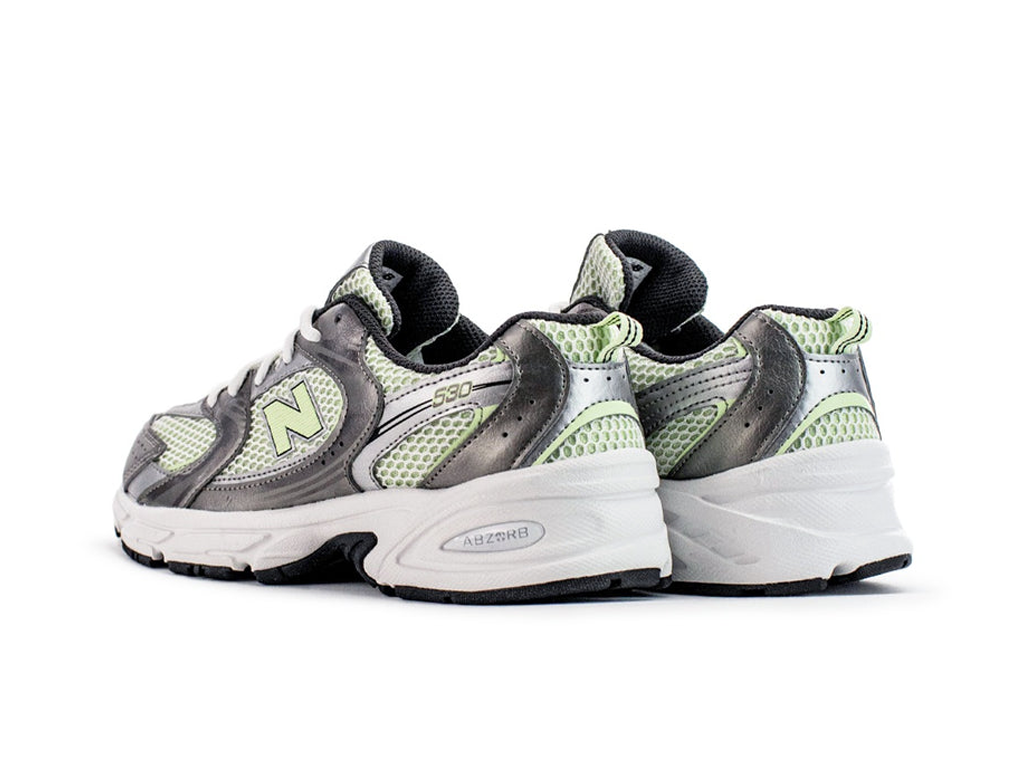 New Balance 530 Dark Silver Metallic Melon Water (GS)-New Balance-pikastore.cz