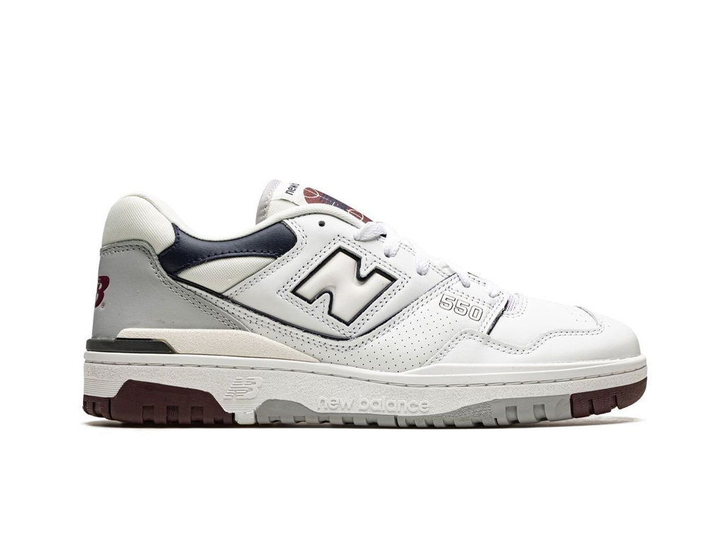 New Balance 550 White Indigo Burgundy