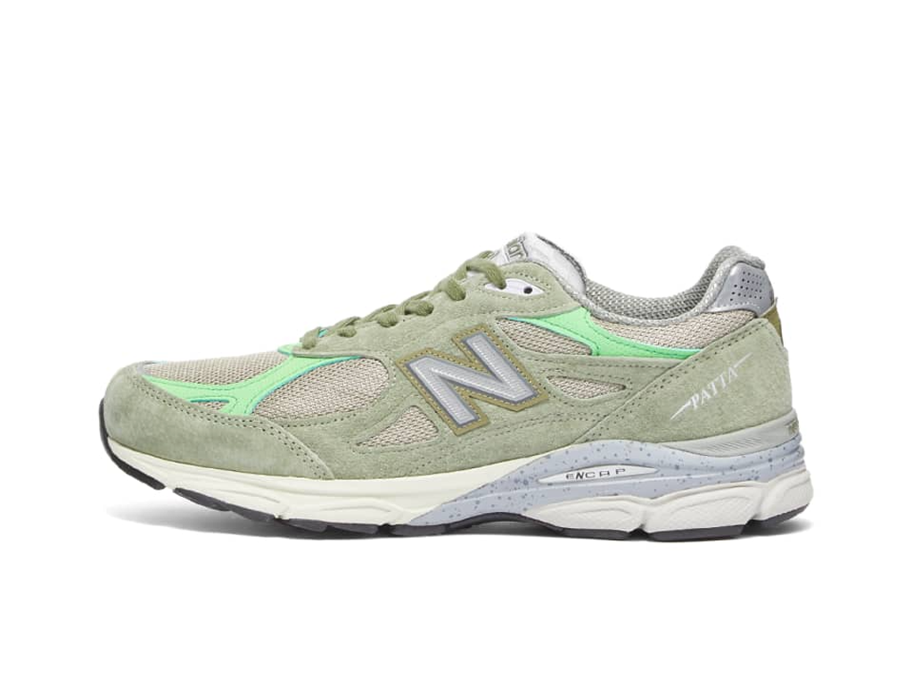 New Balance Patta x 990v3 Made in USA Light Olive-New Balance-pikastore.cz