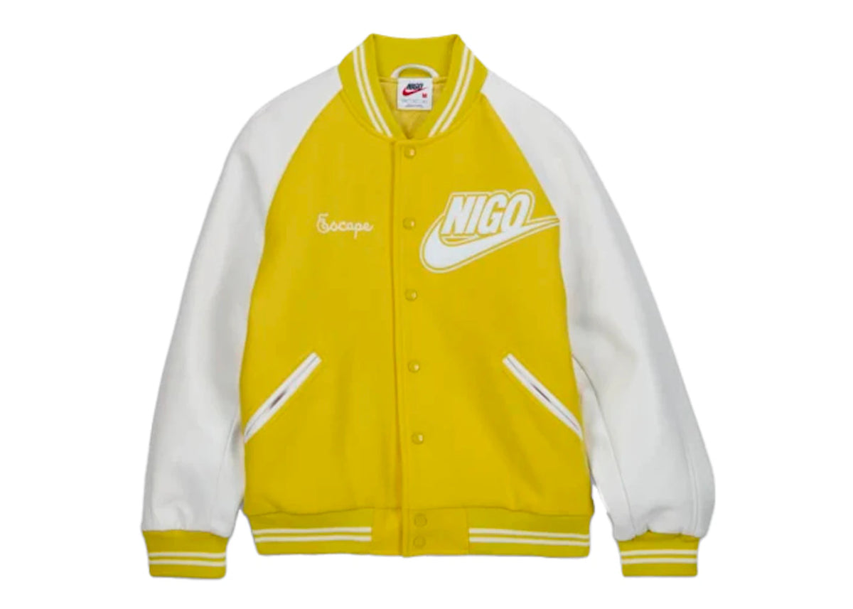 Nike x Nigo NRG Varsity Jacket Yellow – bunda