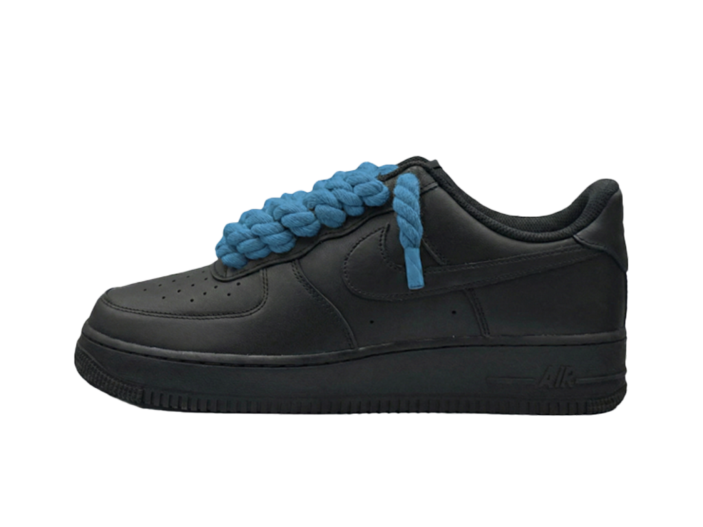Nike Air Force 1 Black Low 07 Rope Laces Blue-Nike-pikastore.cz