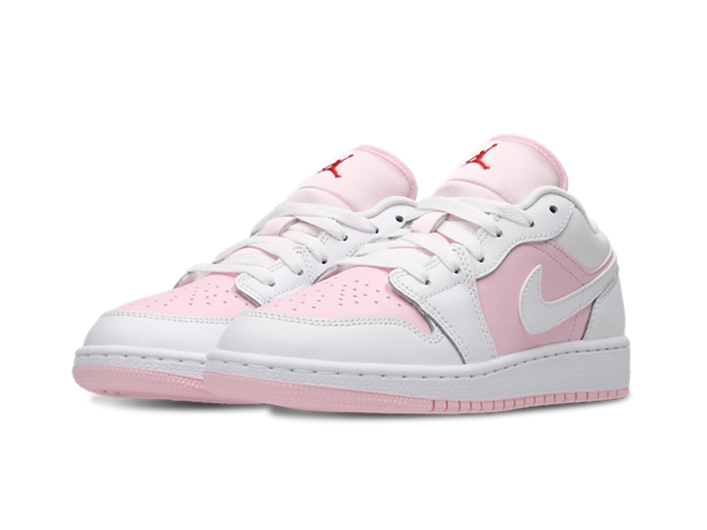 Nike Air Jordan 1 Low GS Pink Foam Fire Red White-Nike-pikastore.cz