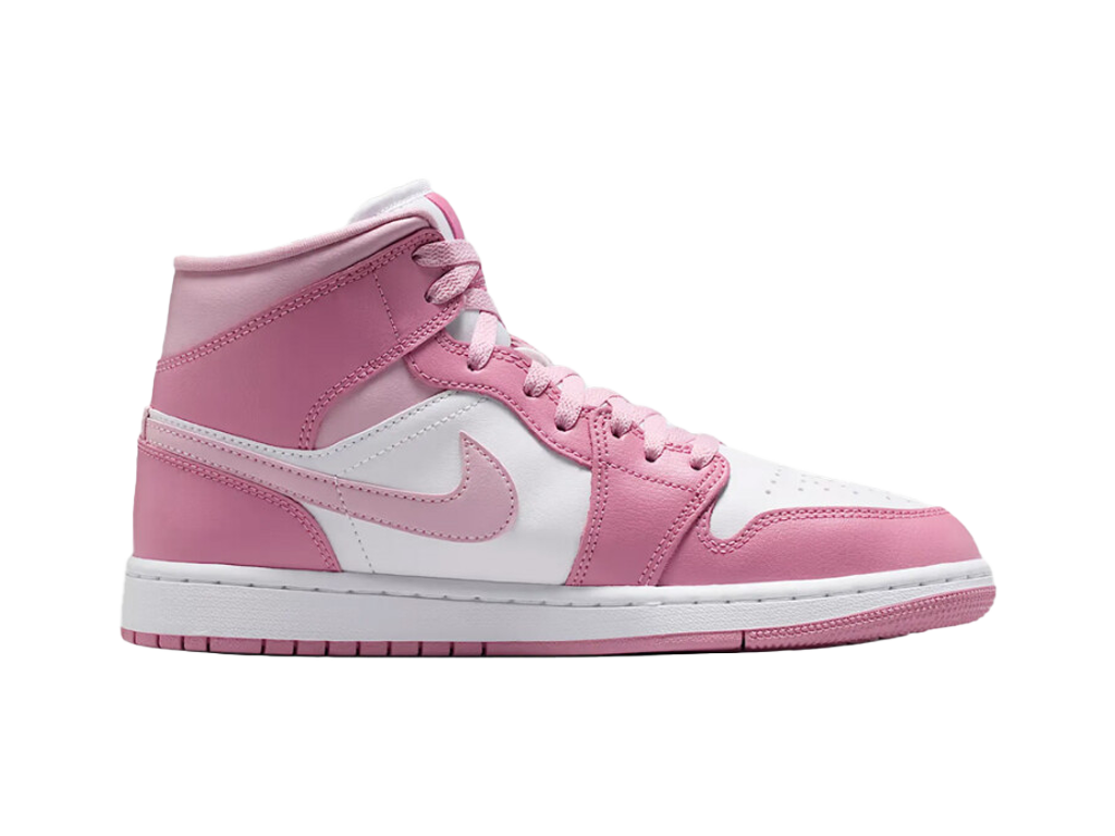 Nike Air Jordan 1 Mid Elemental Pink Iced Carmine Women's – sneakersy – zdjęcie 3 z 5