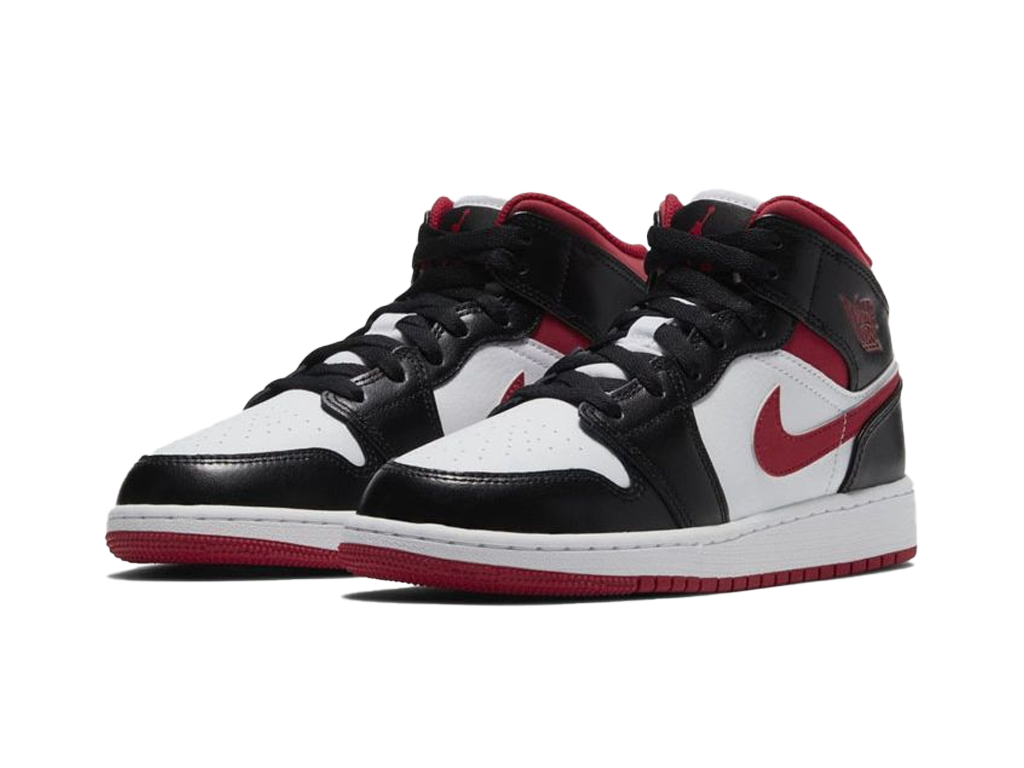 Nike Air Jordan 1 Mid GS Black Gym Red