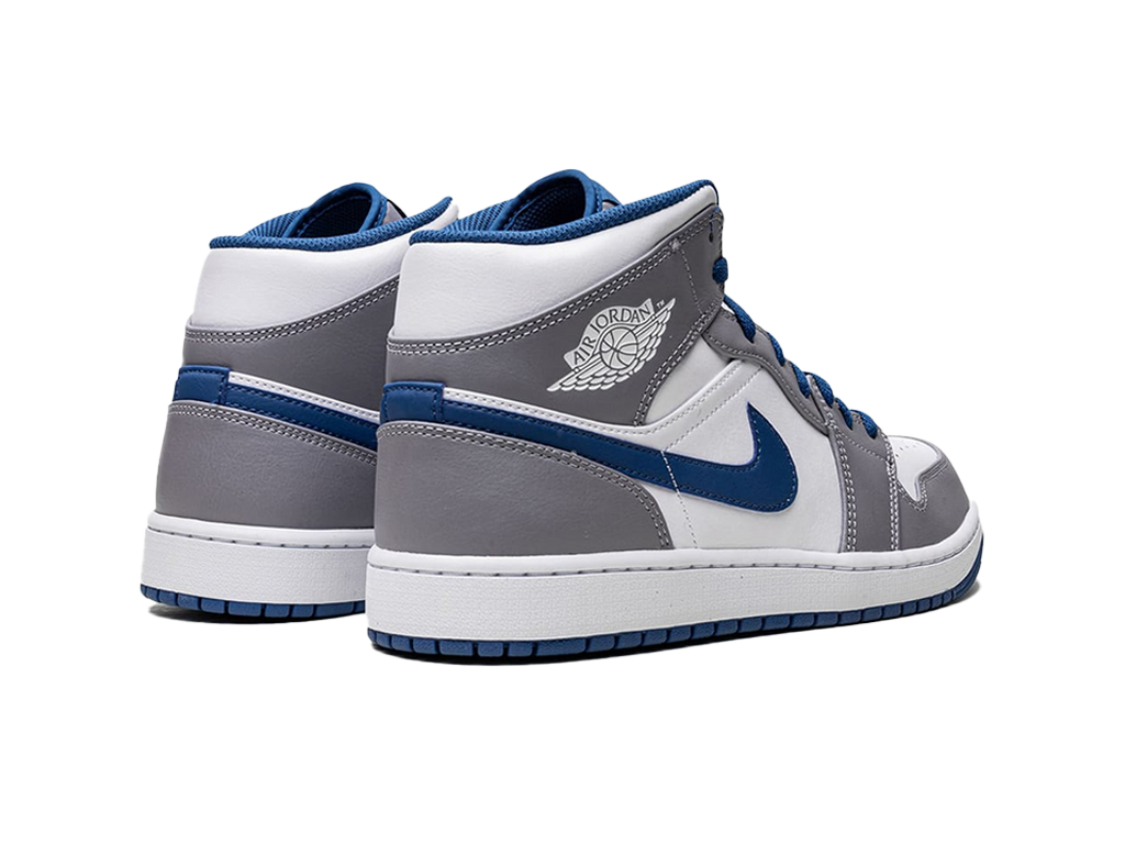 Nike Air Jordan 1 Mid True Blue Cement (GS)-sneakers-Air Jordan-pikastore.cz